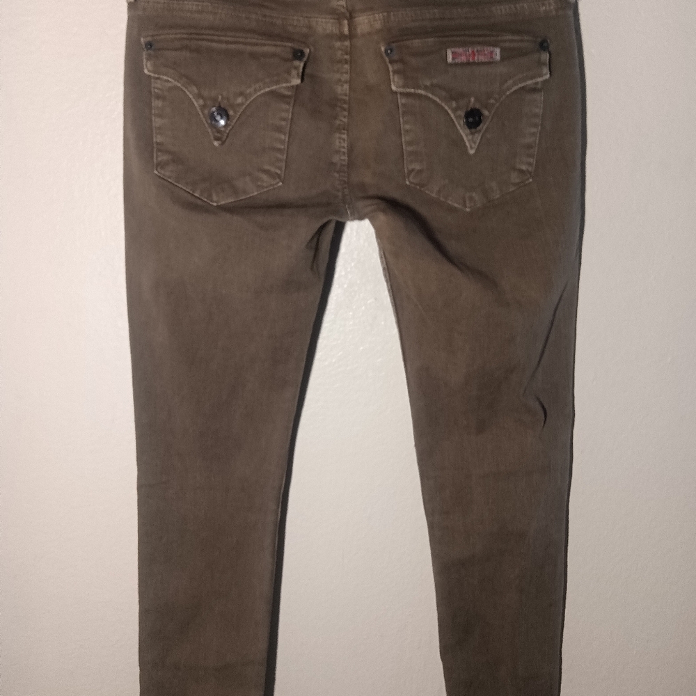 Hudson Womens Low-Rise Skinny Jeans In Olive Size 26 EUC - Picture 6 of 8